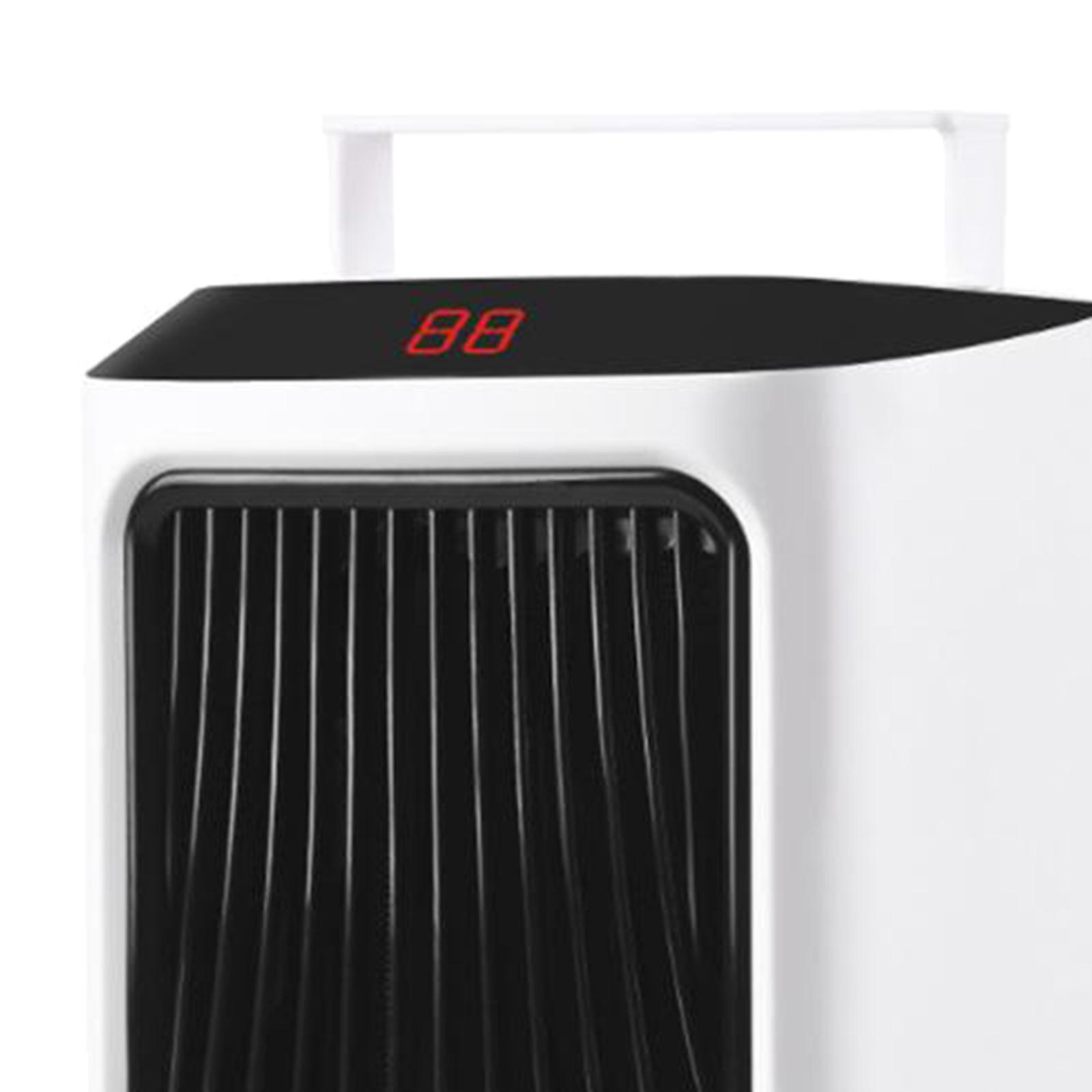 Portable Electric Space Heater Cooler 800W Winter Air Fan Adjustable Quiet
