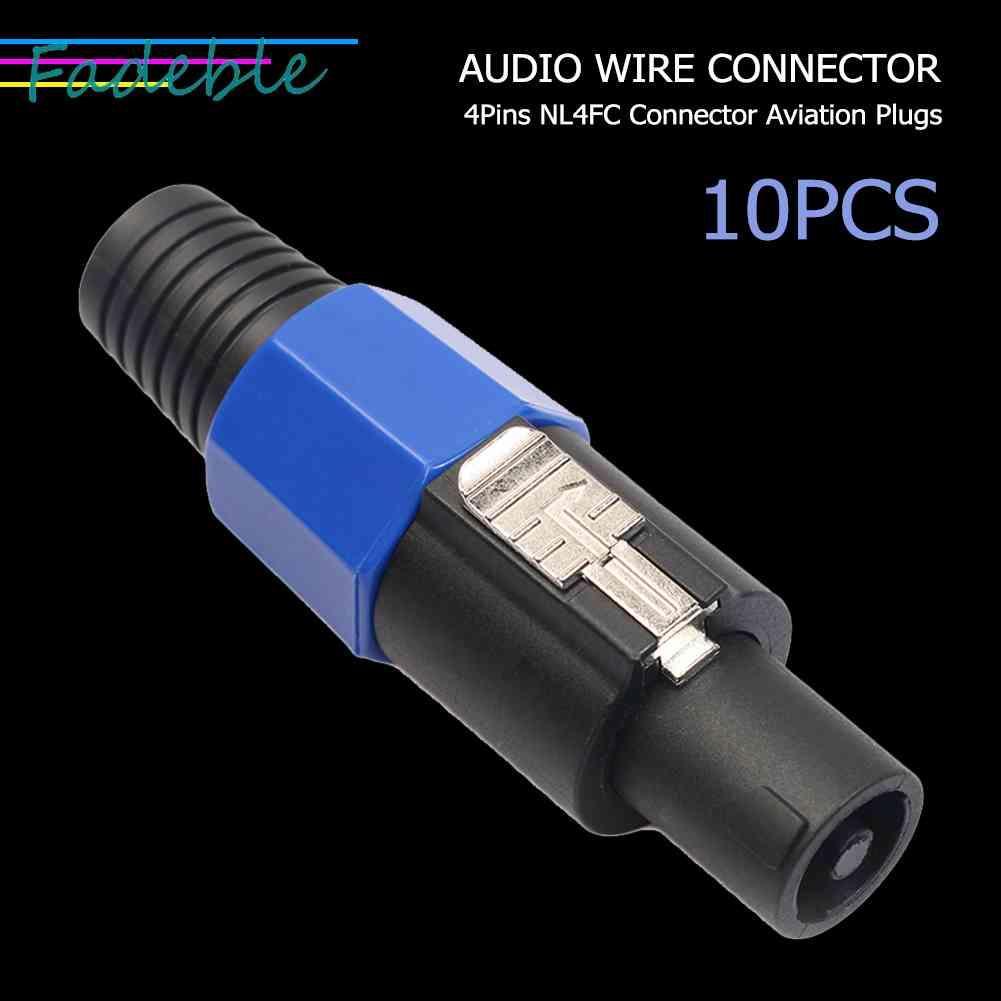 Set 10 Đầu Nối Dây Điện 4 Cực NL4FC 4Pin