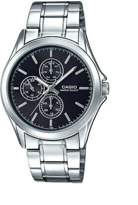 Đồng Hồ Nam Dây Thép Casio MTP-V302D-1AUDF - Trắng