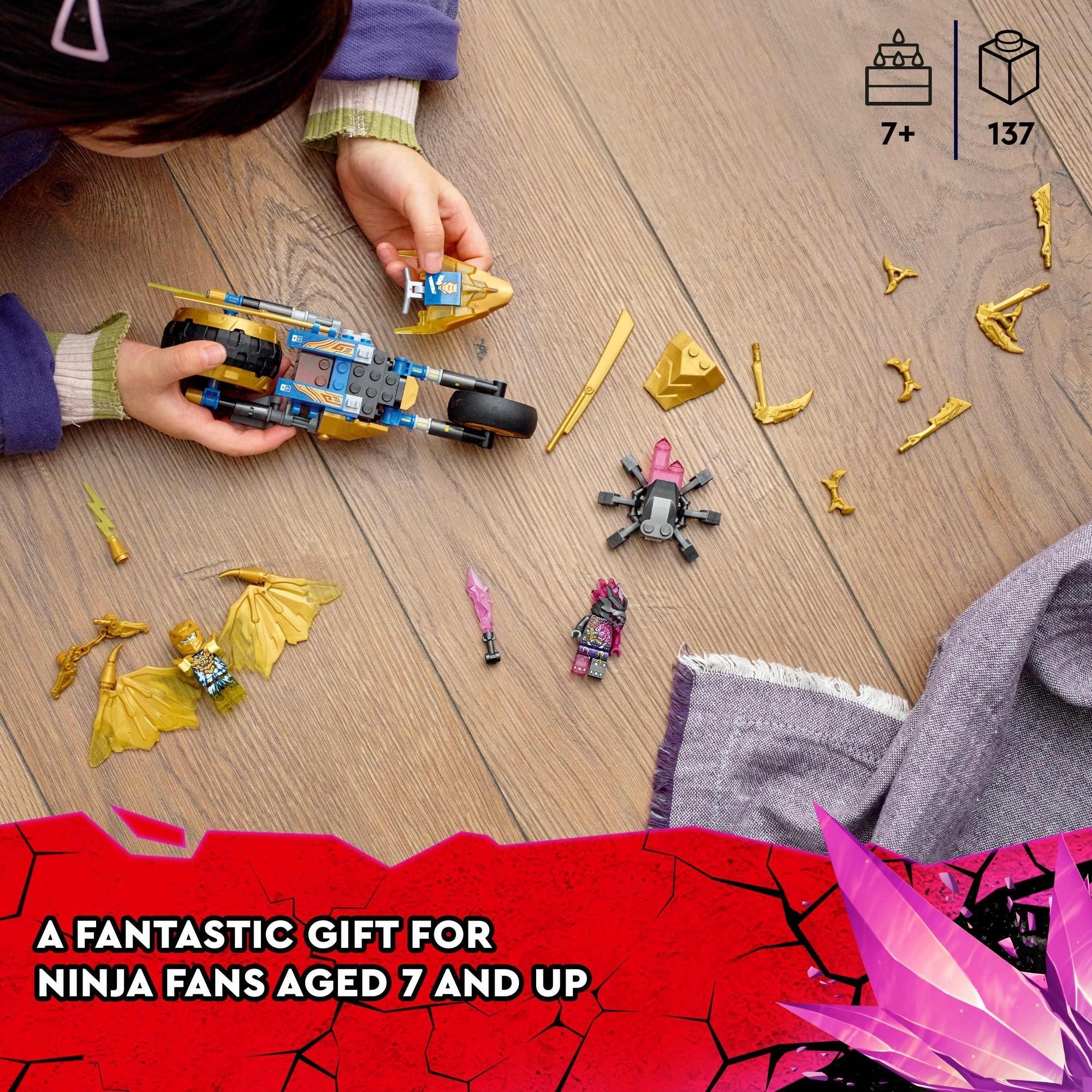 LEGO Ninjago 71768 Xe đua rồng vàng của Jay (137 chi tiết)