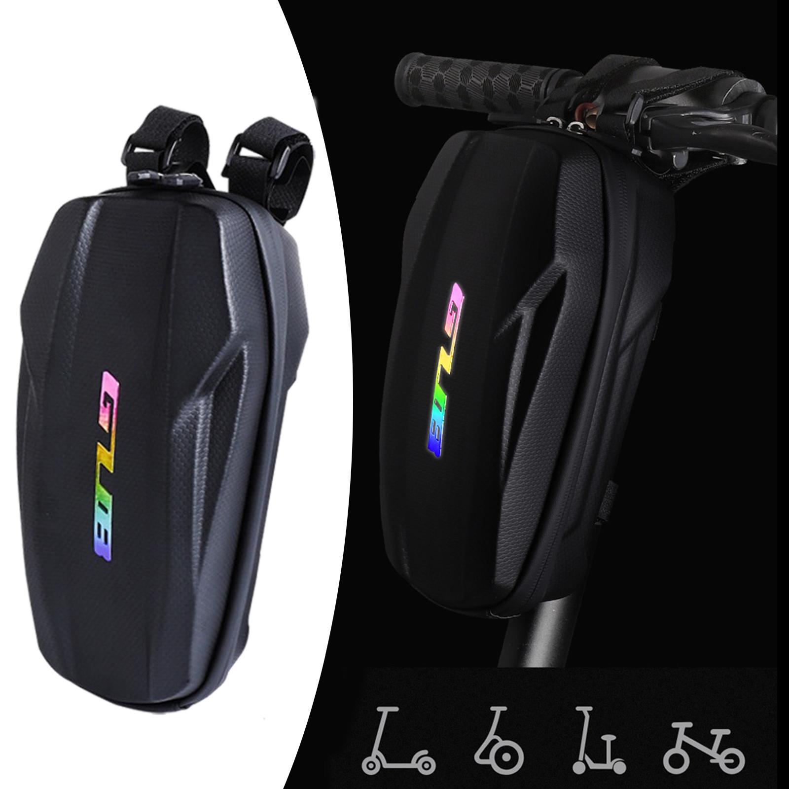 Scooter Storage Bag Scooter Front Hanging Bag Waterproof Scooter Handlebar Bag Folding Bike EVA Hard Shell Frame Bag