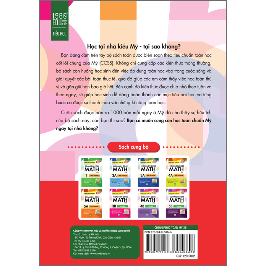 Chinh Phục Toán Mỹ - Common Core Math (Tập 2B)