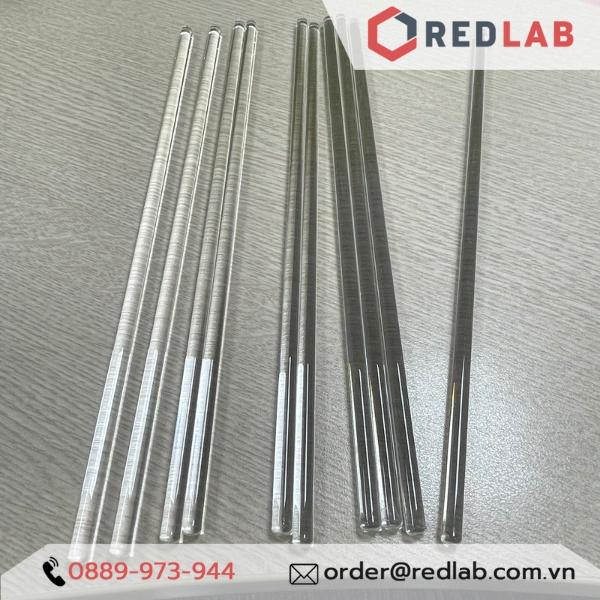 Đũa khuấy thuỷ tinh thí nghiệm phi 7mm dài 20cm 30cm 35cm 40cm hãng ONELAB , dùng khuấy hoá chất, thí nghiệm, làm son.