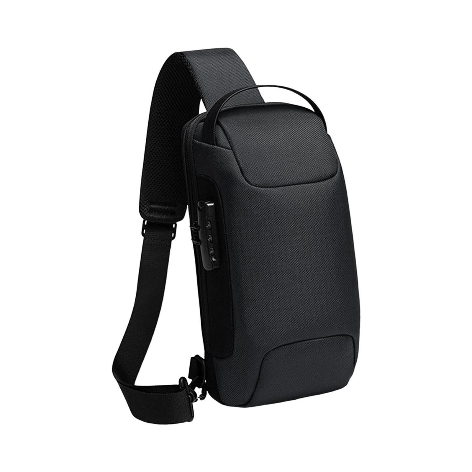 Bag for Men with Lock Backpack Handbag for Cycling Camping Travelling