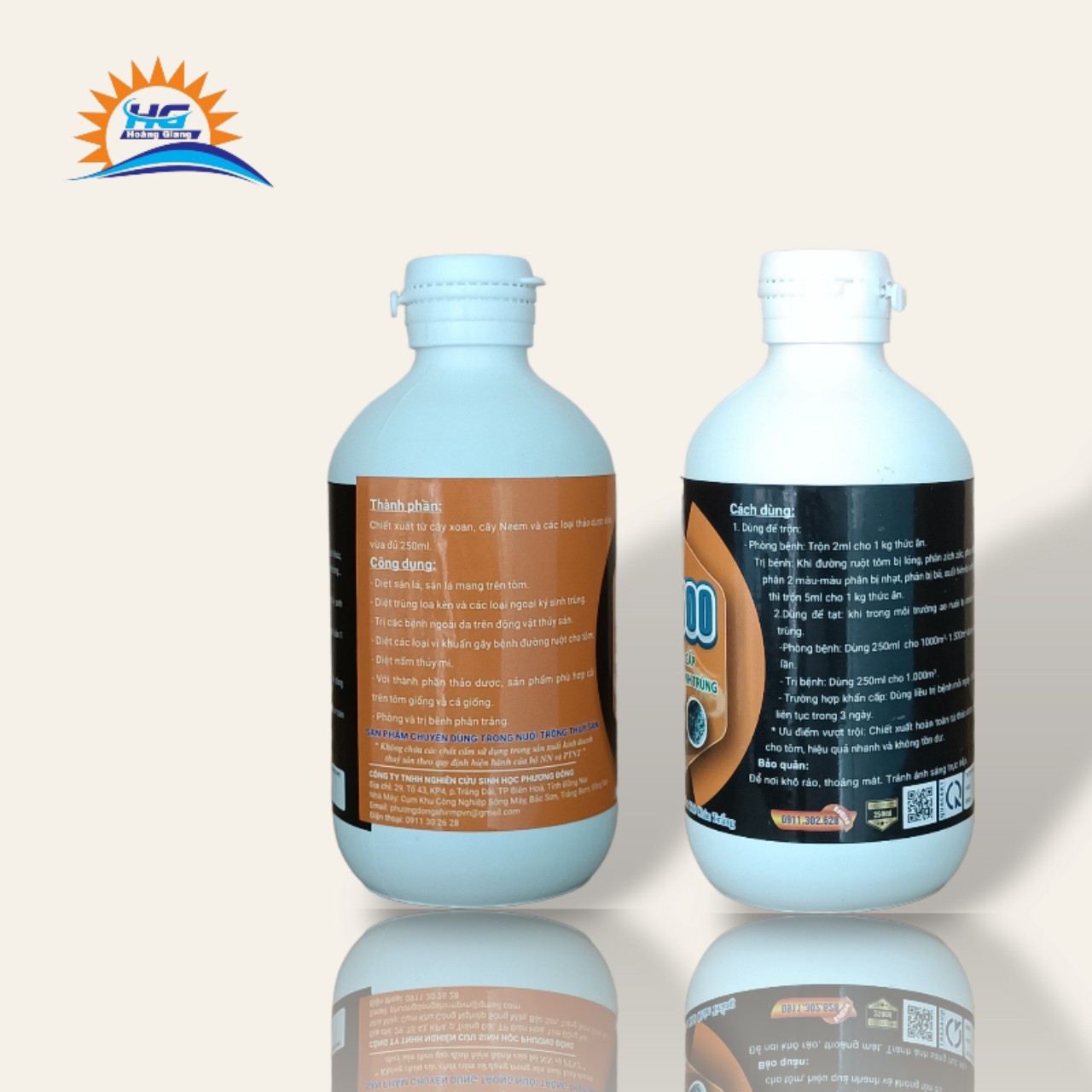 Sổ ký sinh trùng đường ruột cho tôm, an toàn hiệu quả, chai 250ml.