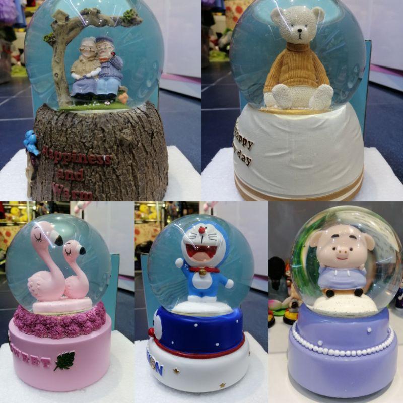 QUẢ CẦU TUYẾT SIZE ĐẠI CAO 16CM