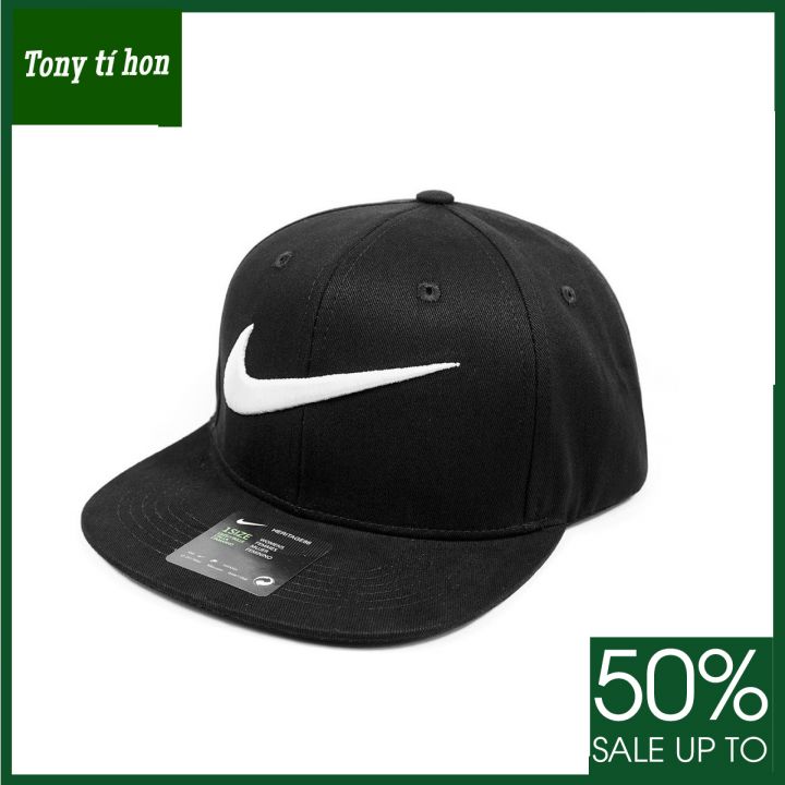 Tony tí hon - Mũ/nón kết lưỡi trai Snapback N.K cá tính thời trang nam nữ cao cấp màu đen logo trắng/ logo đen
