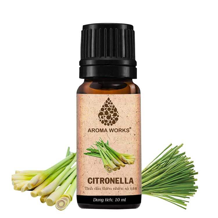 Combo 3 Tinh Dầu Nguyên Chất Aroma Works: Tinh Dầu Oải Hương + Tinh Dầu Vỏ Chanh + Tinh Dầu Sả Tươi