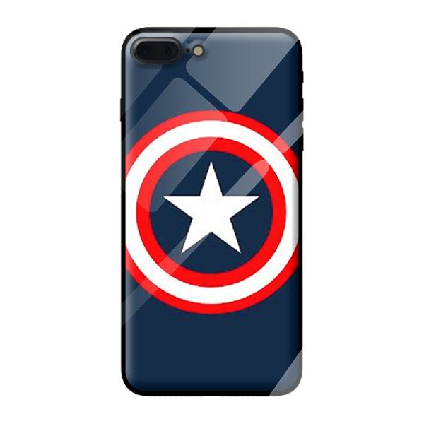 Ốp kính cường lực cho iPhone 8 Plus mẫu NỀN XANH 11 - Hàng chính hãng