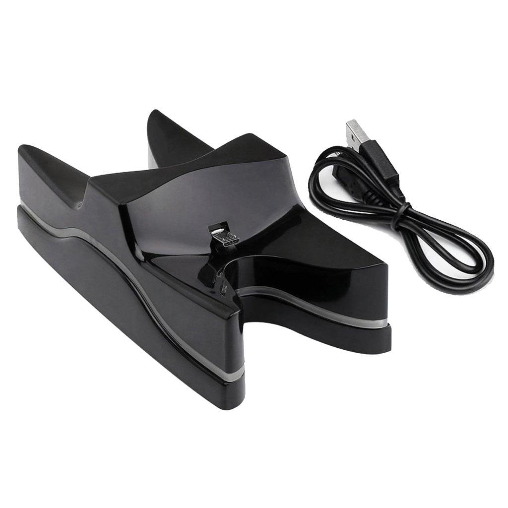 Dual Controller Charger Station LED Fast Charging Stand For PS4 /Slim/ Pro