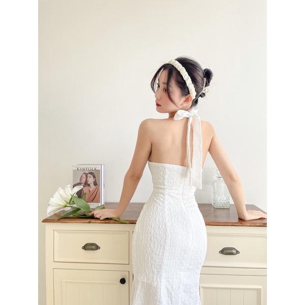 Lilac Dress | Đầm cổ yếm ôm body xẻ tà Story.clothes thời trang nữ