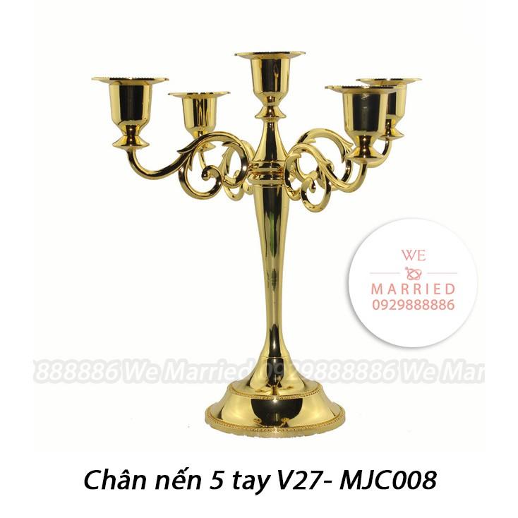 Chân Nến 5 Tay 27cm