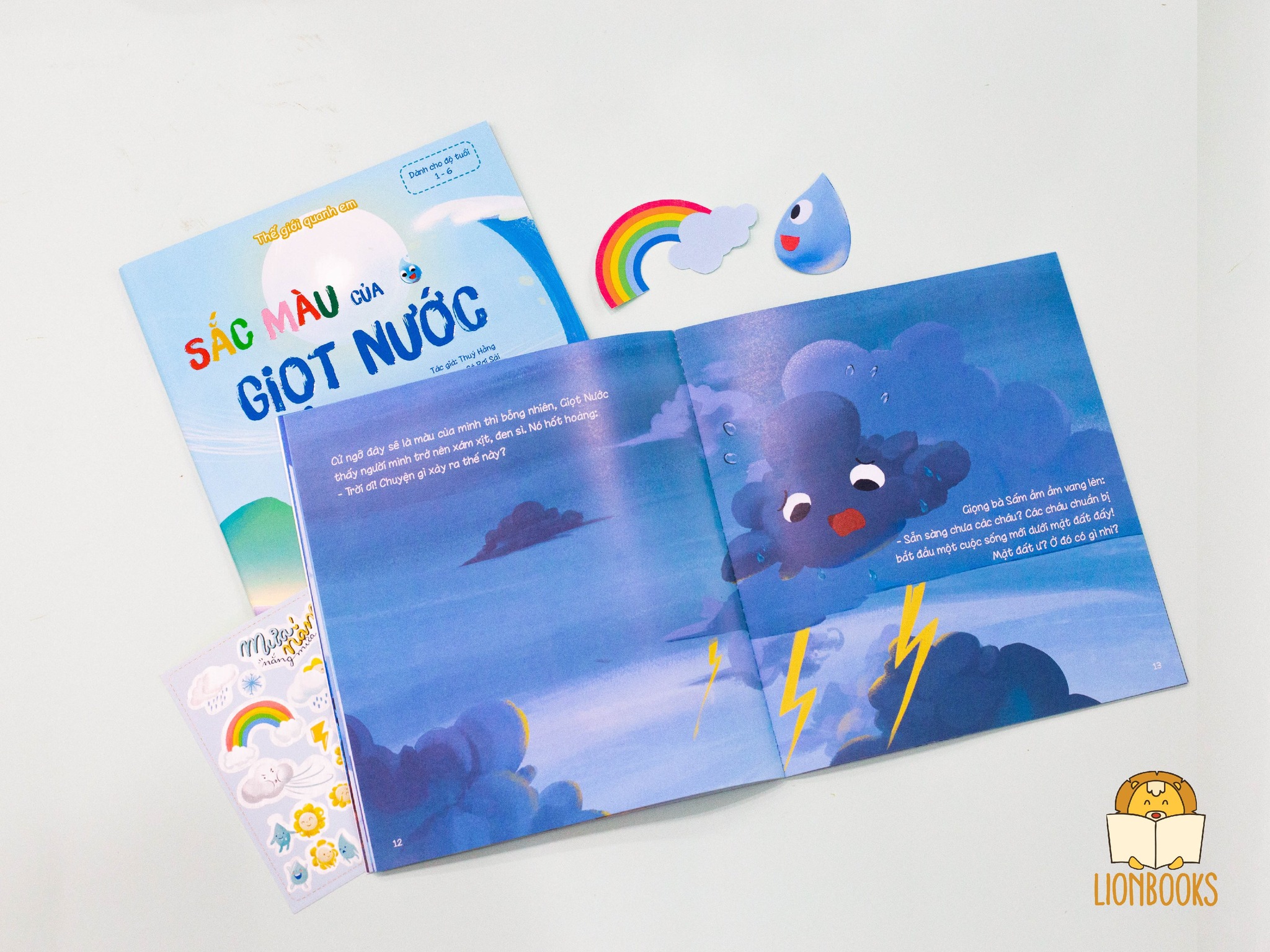 Cuốn Sắc Màu Của Giọt Nước - Sách Truyện Cho Bé Khám Phá Khoa Học Và Giúp Con Tự Tin Hơn