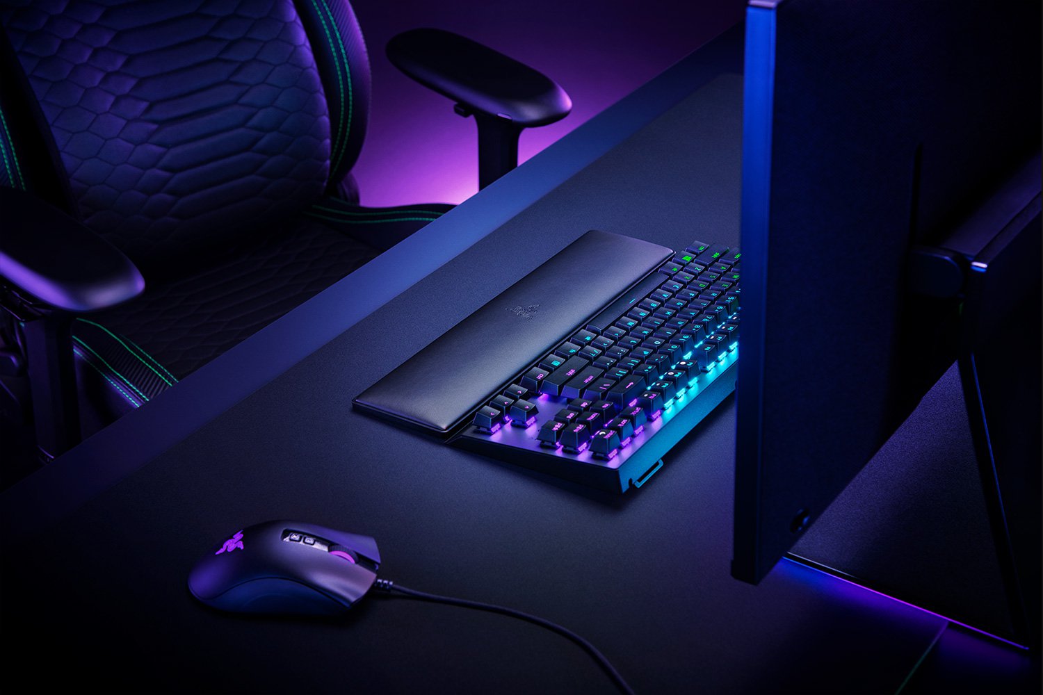 Tấm kê tay bàn phím Razer Ergonomic Wrist Rest_Mới, hàng chính hãng