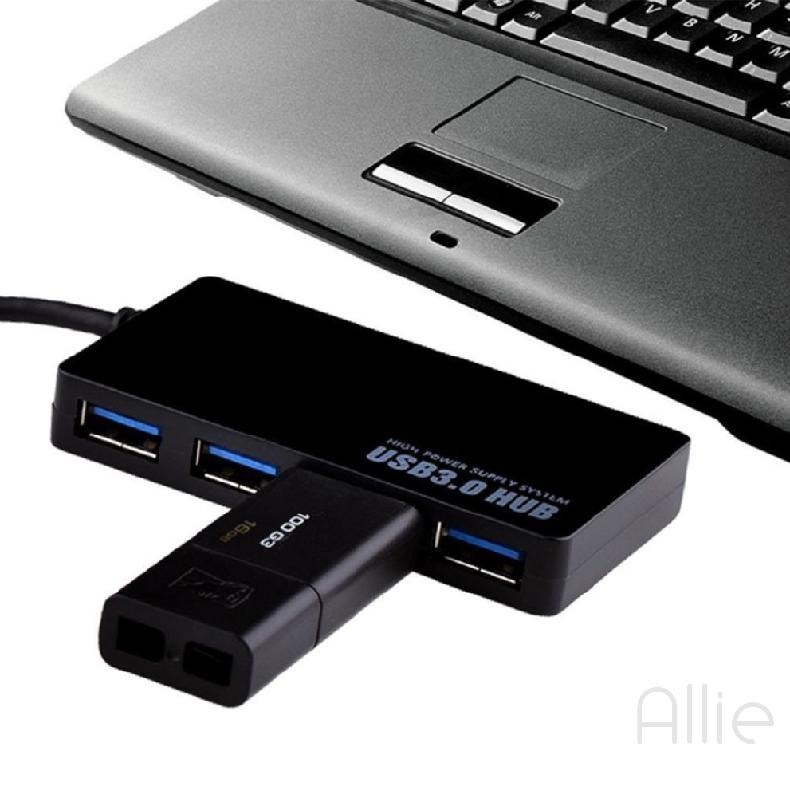 Hub USB 3.0 Tốc Độ Cao , Bộ Chuyển Đổi Chia 4 Cổng USB Cho PC, Máy Tính Xách Tay