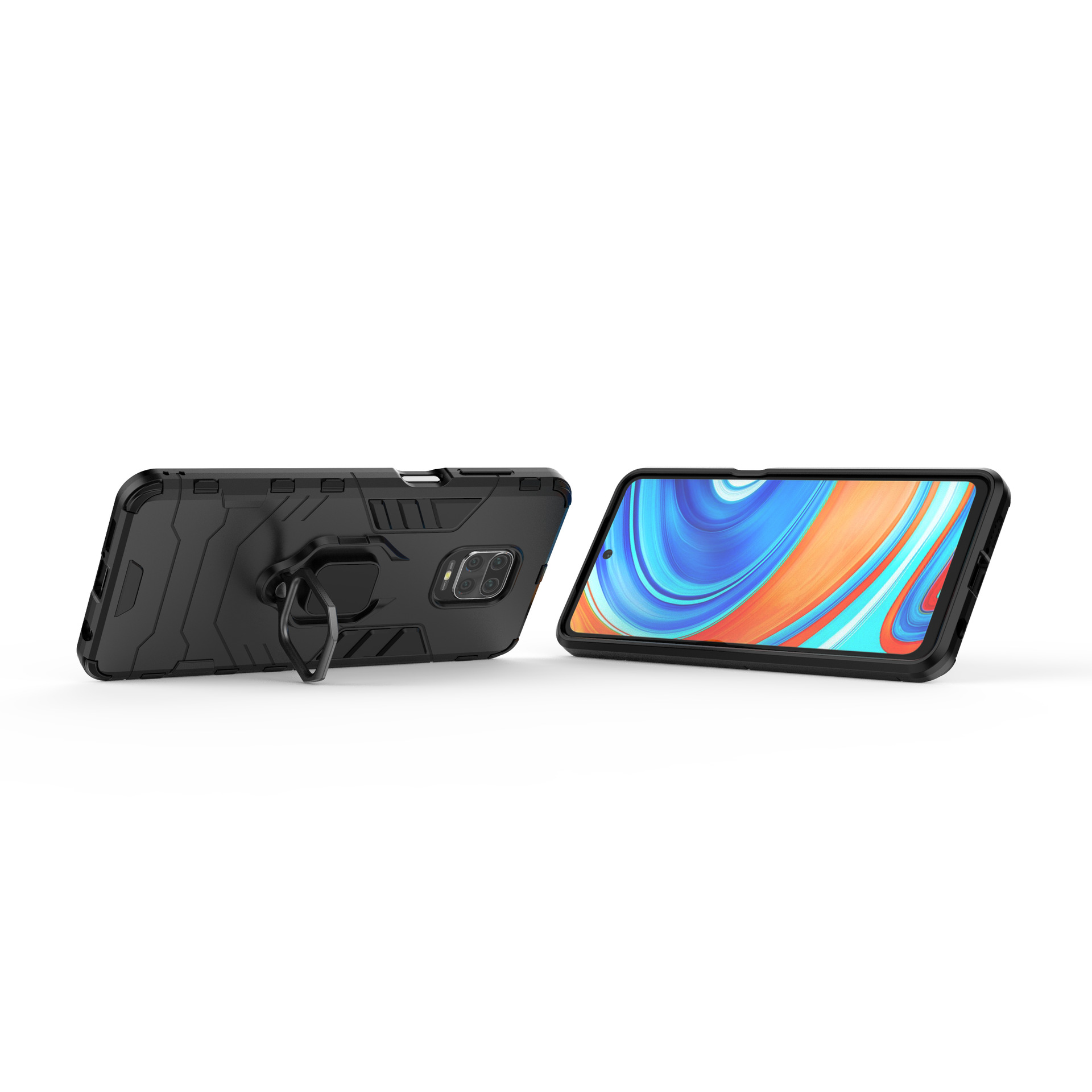 Ốp lưng cho Xiaomi Redmi Note 9S iRON - MAN IRING Nhựa PC cứng viền dẻo chống sốc