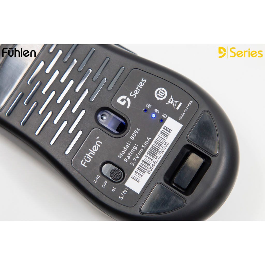 Chuột Không Dây (Bluetooth và Wireless 2.4G) Fuhlen B09s Dual Modes Silent Switch Giảm Ồn DPI 4000 - Hàng Chính Hãng