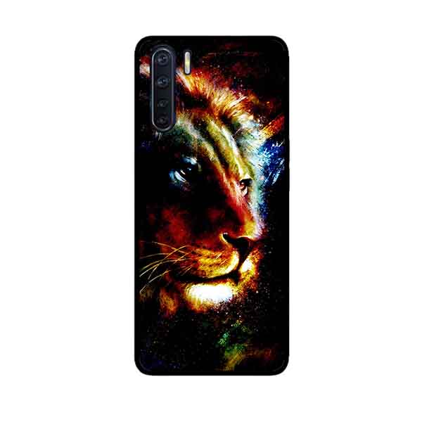 Ốp Lưng in cho Oppo A91 Mẫu Sư Tử Nhiều Màu - Hàng Chính Hãng