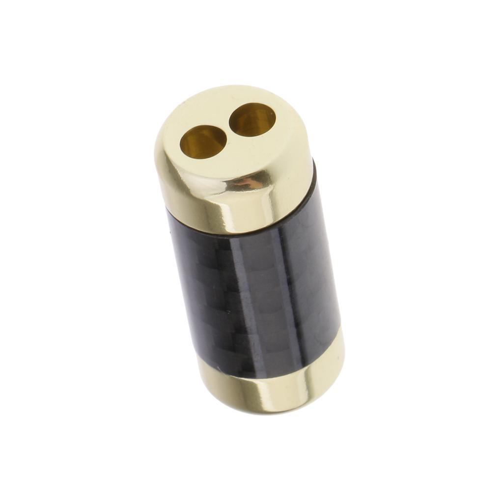 Portable Earphone Speaker Cable Splitter DIY 5mm In 3mm Out for Home Gold