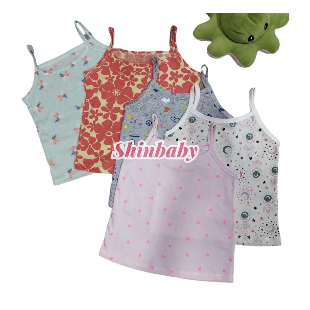 (6-26kg) Set 5 Áo hai dây bé gái nhiều hoạ tiết siêu cưng thun cotton mềm mát co giãn thoải mái