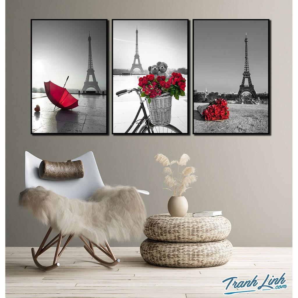 Bộ 3 Tranh Canvas Treo Tường Trang Trí Nghệ Thuật