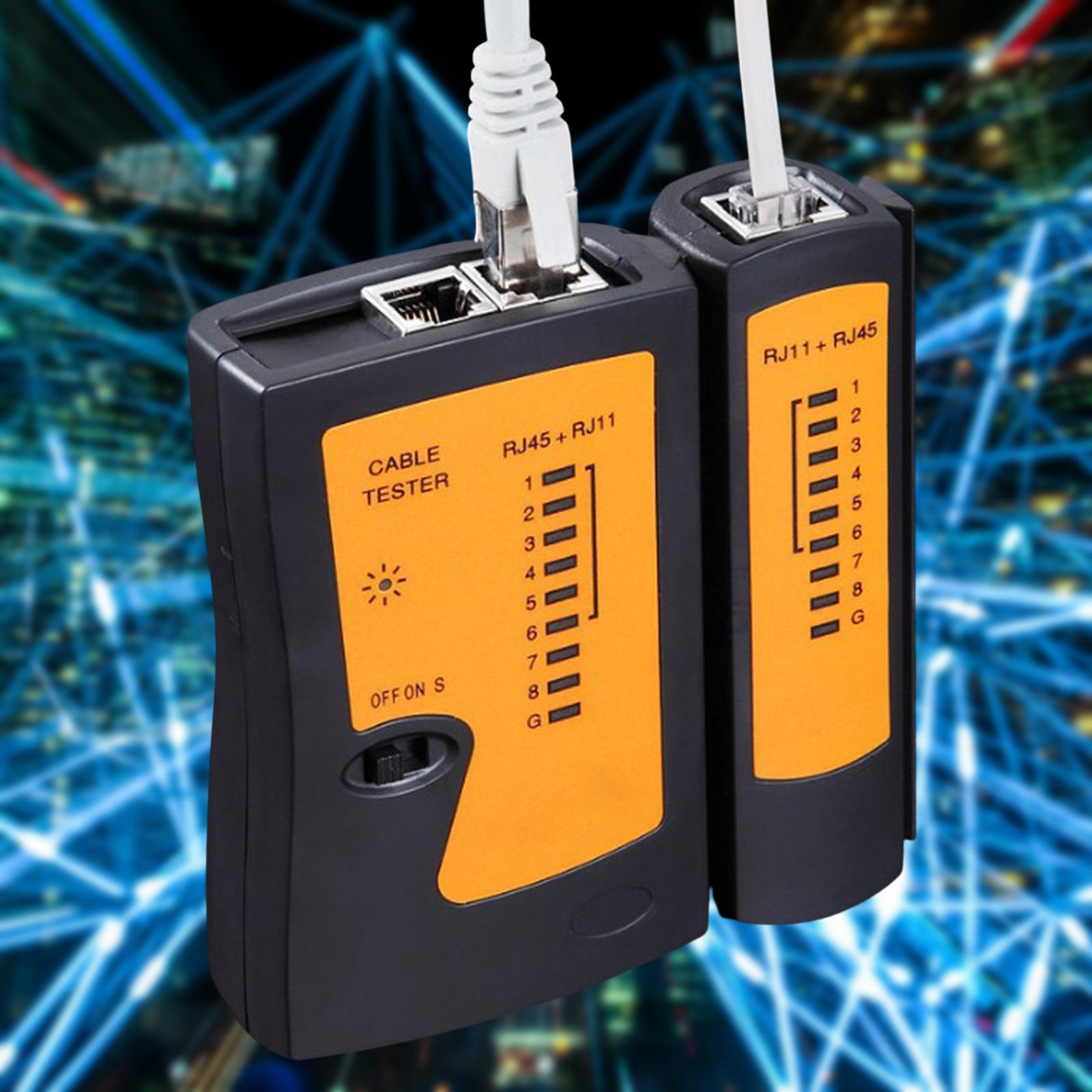 Durable Network Cable Tester for Shorts Opens Crossed Pairs Network Cable