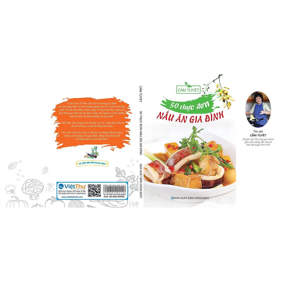 Sách - 50 Thực Đơn Nấu Ăn Trong Gia Đình - Chính Thông Book