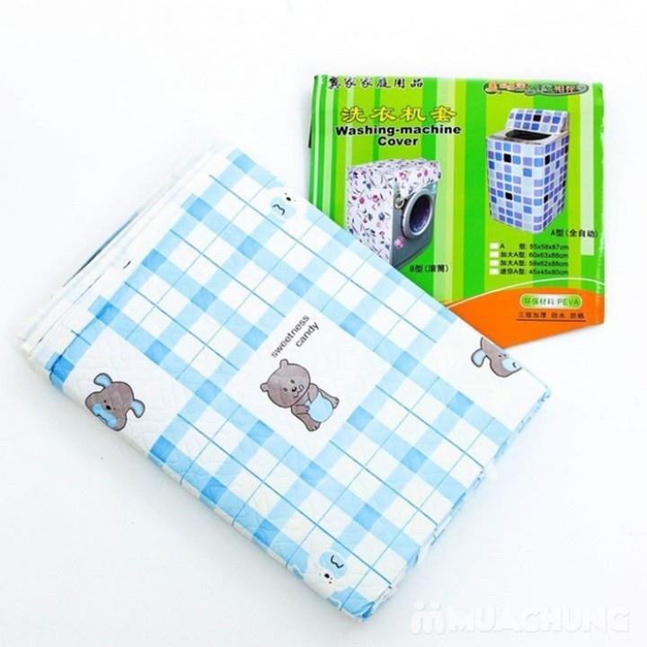 Áo trùm bọc máy giặt cửa ngang 9 đến 12kg chống thấm nước chống bụi loại dày cao cấp