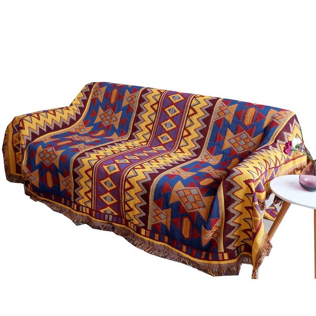 Khăn phủ Sofa, Thảm Sofa, Thảm Vintage, Thảm Trải Sàn 230 x 180cm, 130 x 180cm