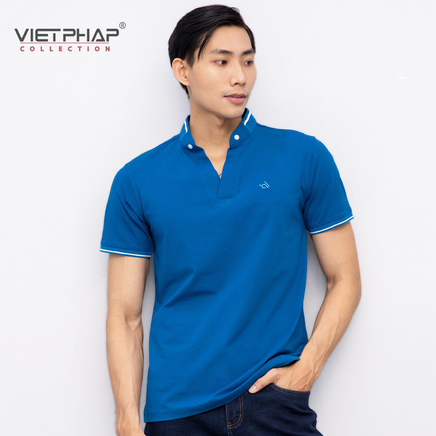 Áo Thun 4 Chiều Màu Cao Cấp VIỆT PHÁP / Form Luxury - Chất liệu cotton co dãn và thấm hút mồ hôi tốt 9634