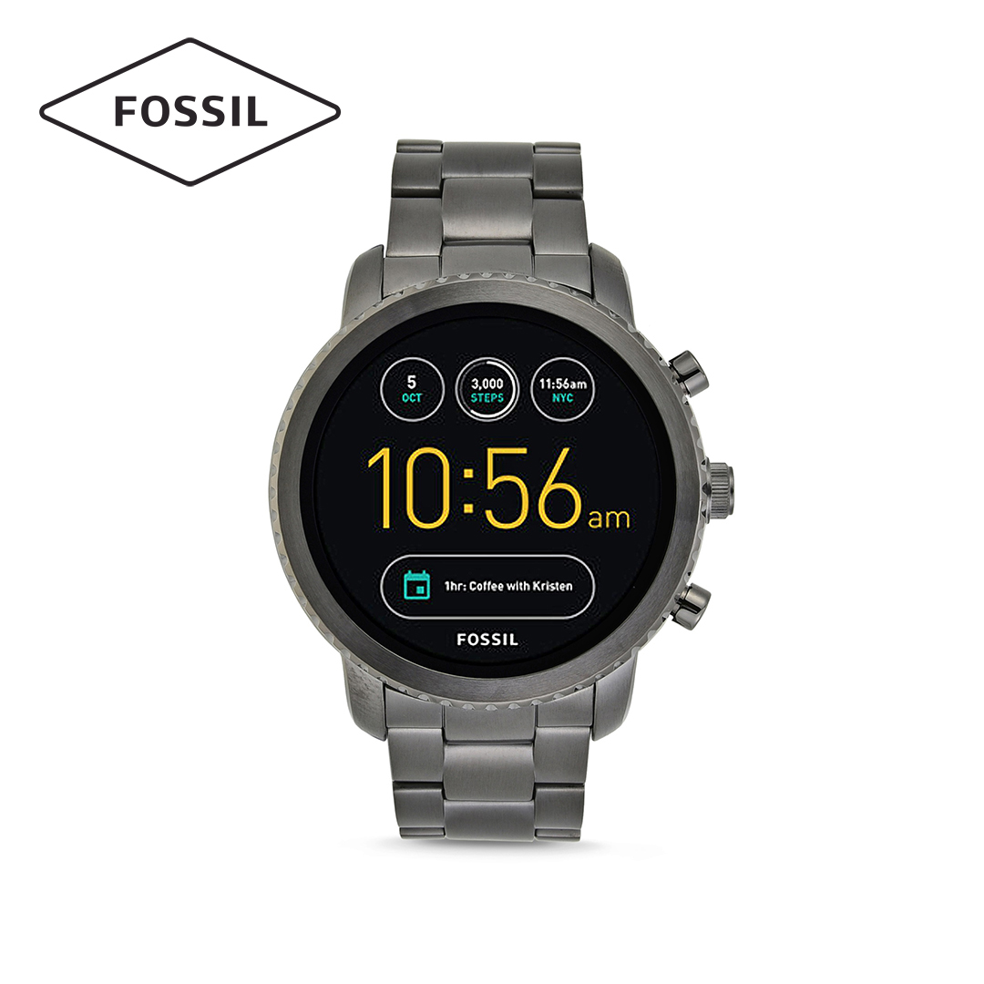 Đồng hồ nam Gen 3 Smartwatch Explorist dây thép không gỉ FTW4001 - màu xám - Hàng chính hãng