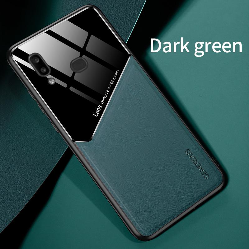 Ốp Lưng Da Pu + Kính Cường Lực Cho Xiaomi Redmi 8 8a 9 9a 9c K30 Pro 10x Pro