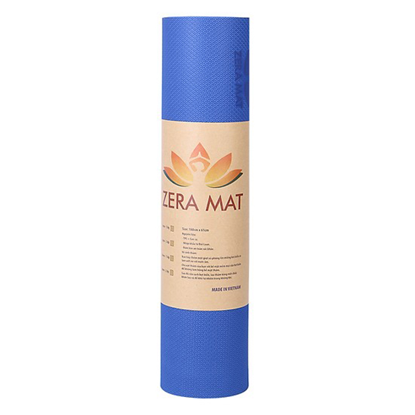 Thảm Tập Yoga Zera Mat 8mm 2 Lớp Màu Xanh Dương Đậm