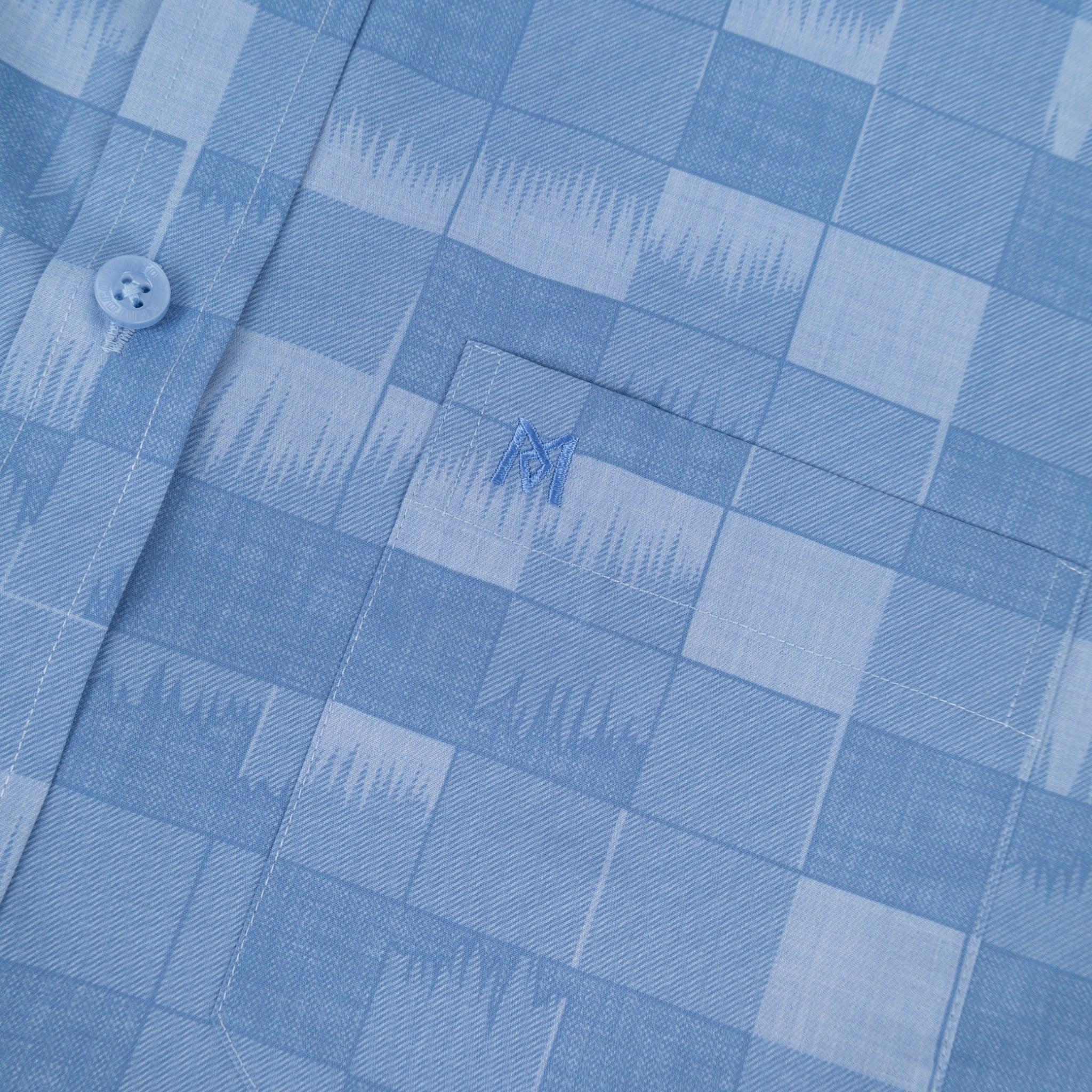 Áo sơ mi nam KHATOCO Tailor Fit dài tay A1MD538T1-CNCR787-2707-D