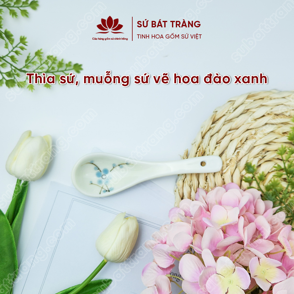 Thìa sứ, muỗng sứ, muôi canh cao cấp – Sứ Bát Tràng