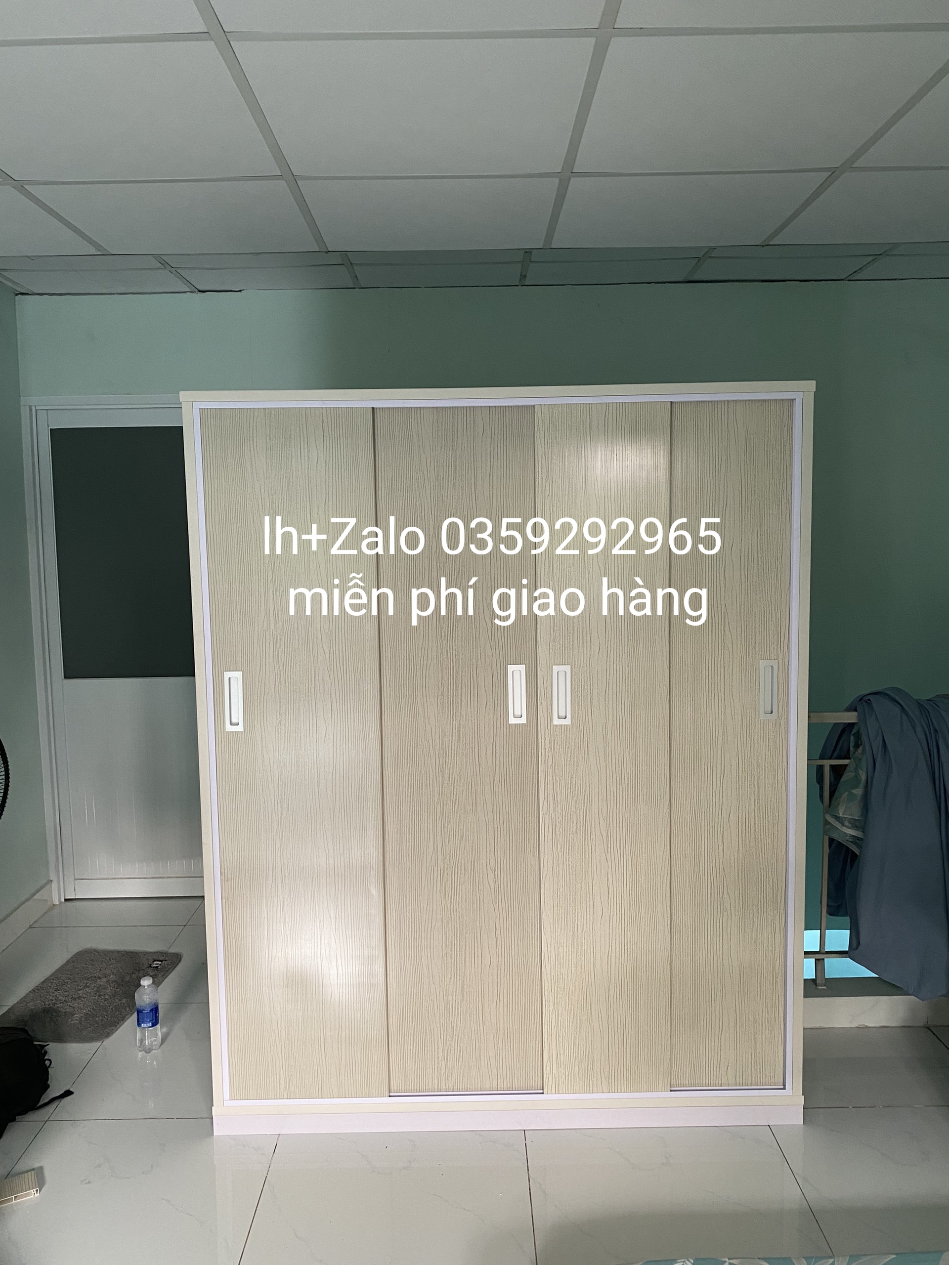 Tủ nhựa đài Loan 4 cánh cửa lùa