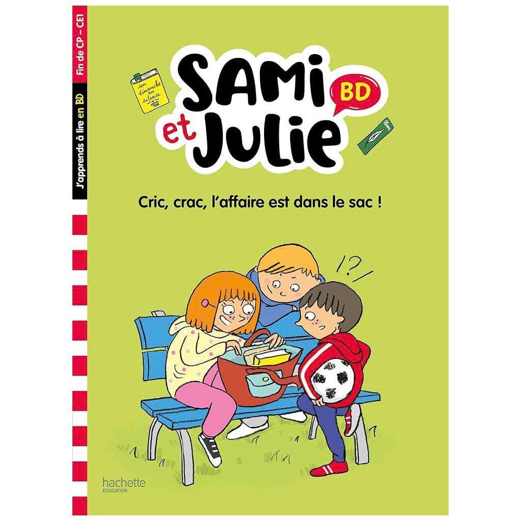 Sách thiếu nhi tiếng Pháp - Sami Et Julie Bd Fin De Cp-Ce1 - Cric, Crac, L'Affaire Est Dans Le Sac !