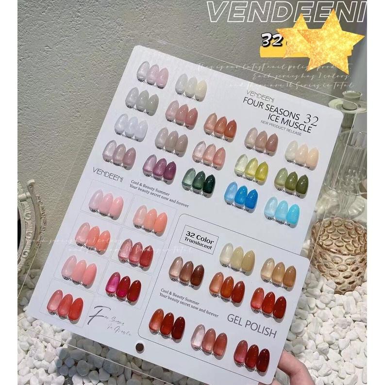 (Hàng mới về) Sơn gel thạch lẻ chai Vendeeni siêu xinh dành cho Nail