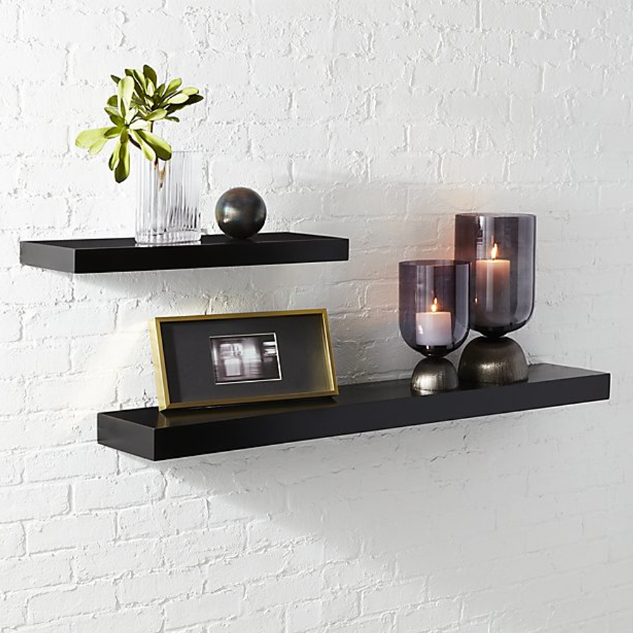 Bộ 2 Kệ gỗ treo tường SML80 - Kệ treo tường bằng gỗ trang trí tiết kiệm không gian cho Căn hộ