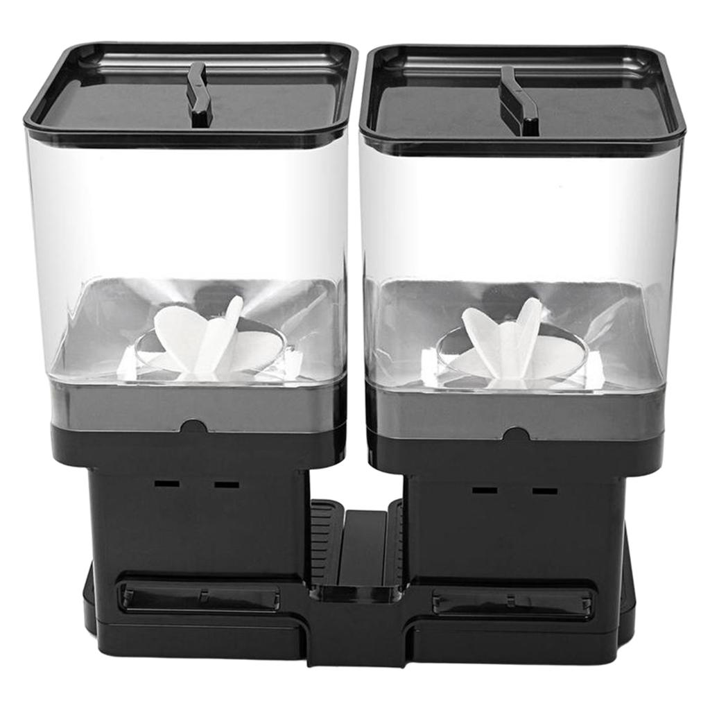 2 in 1 Grain Storage Box Dispenser Kitchen Storage Pressing Easily