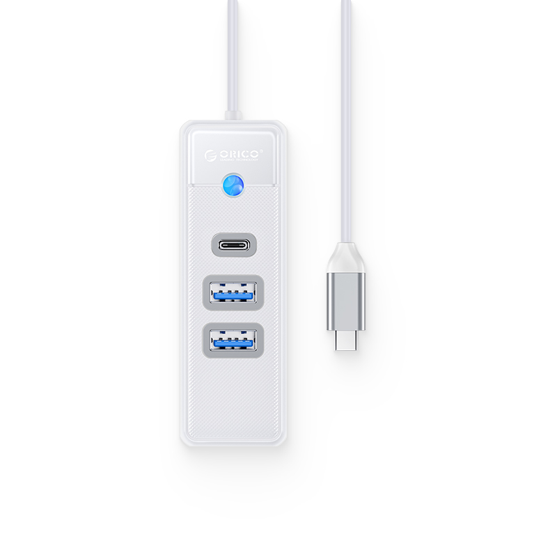 Bộ Chuyển Đổi HUB TypeC 1 USB ra 2 cổng USB 3.0 5Gps / 1 cổng TypeC 5Gbps PWC2U-C3-015 Orico - Hàng Chính Hãng