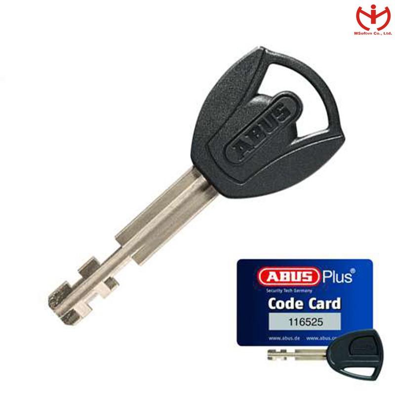 Ô khóa ABUS 88/50 Plus thân đồng rộng 50mm bọc Crom lõi lá 3 chìa vuông - MSOFT