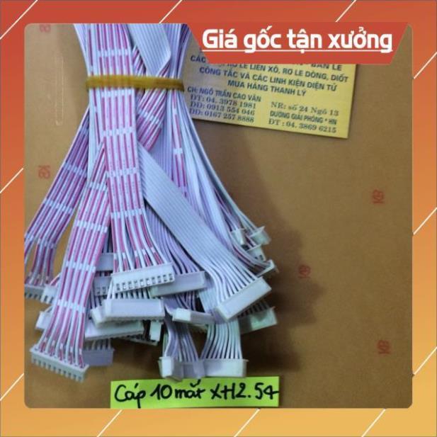 Cáp trắng XH2.54 có 10 mắt giá bán 5 dây