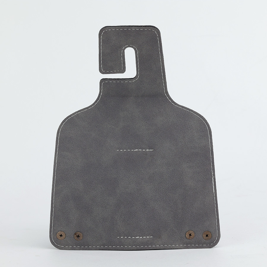 Móc Treo Đa Năng Có Hộc Đựng Ly Trên Ô Tô CIND BO-L021 Bằng Kim Loại Bọc Da Lộn Màu Xám Sang Trọng Cho Nội Thất Xe - Nhập Khẩu Chính Hãng