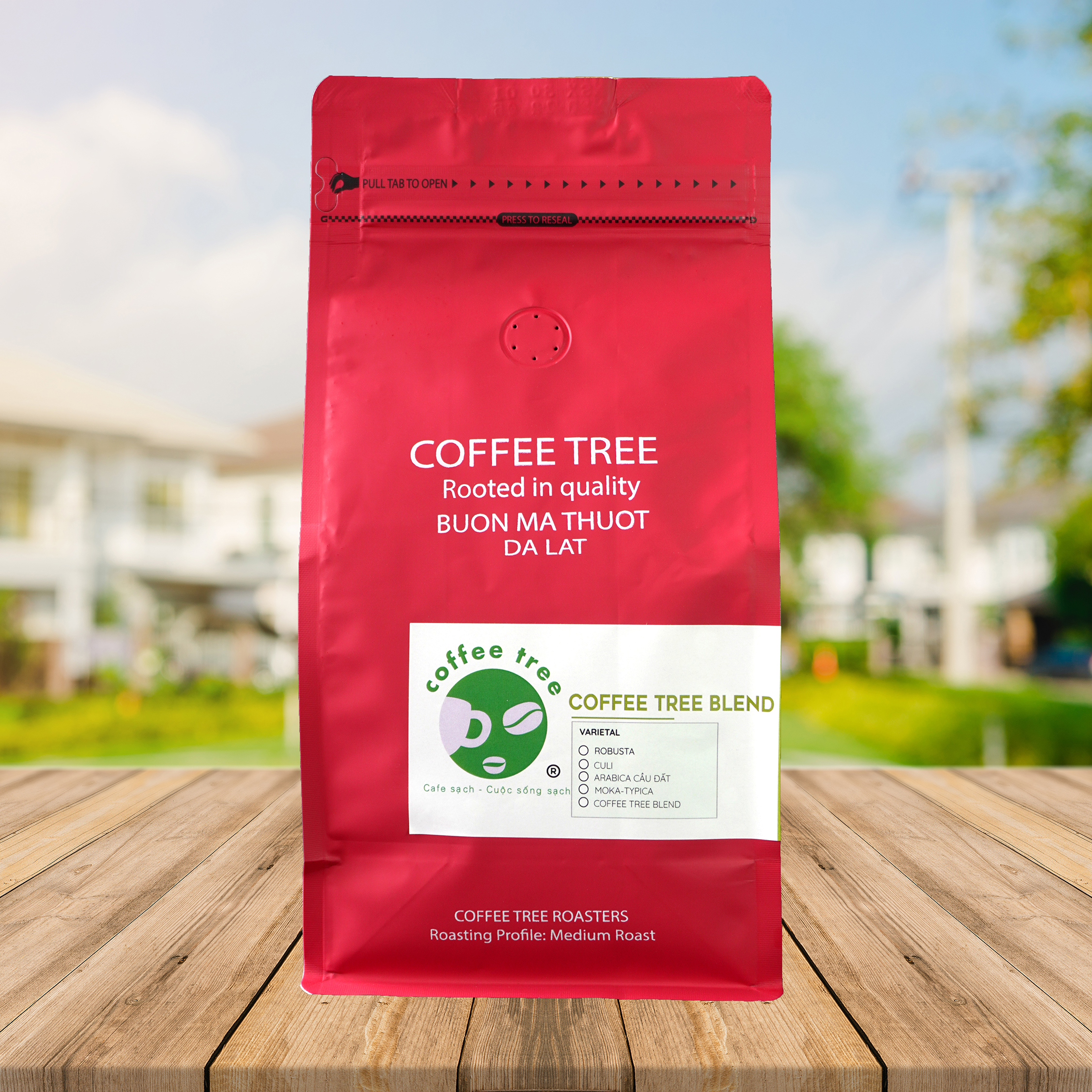 Cà phê bột nguyên chất 100% Coffee Tree đặc biệt 500gr thơm ngon, đậm đà - Cà phê rang xay pha phin gu việt