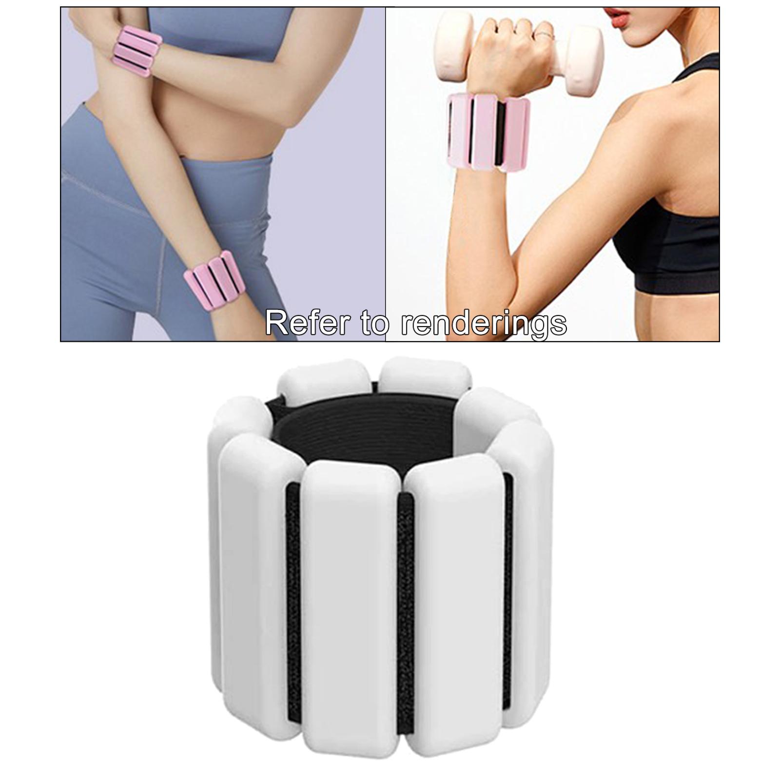 Ankle Wrist Weights Bracelet Exercise Yoga Running Workout Walking White 1pc