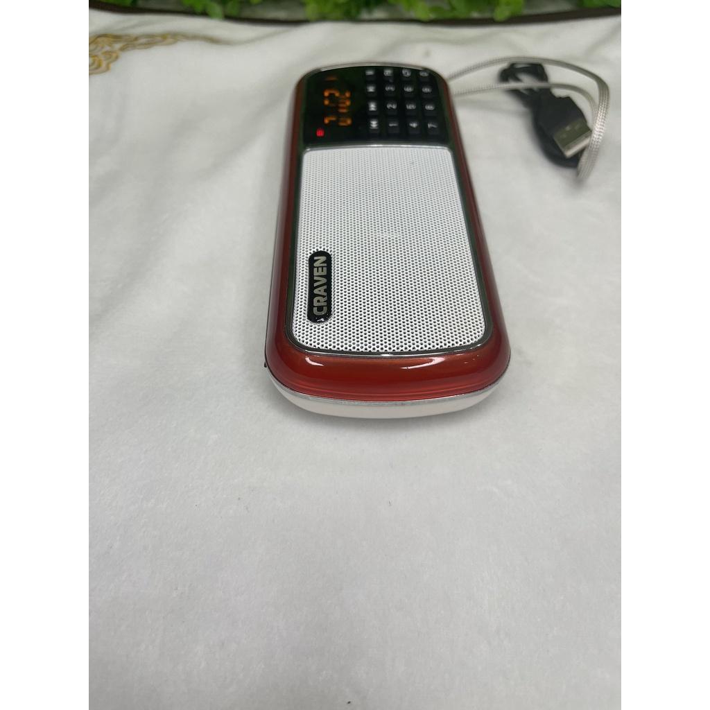 Loa Đài Craven CR-39 Pin Siêu Khoẻ,Nghe Pháp,Bé Học Tiếng Anh,USB,Thẻ Nhớ,Đài Radio. Độ Bền Cực Cao,Bảo Hành 12 Tháng