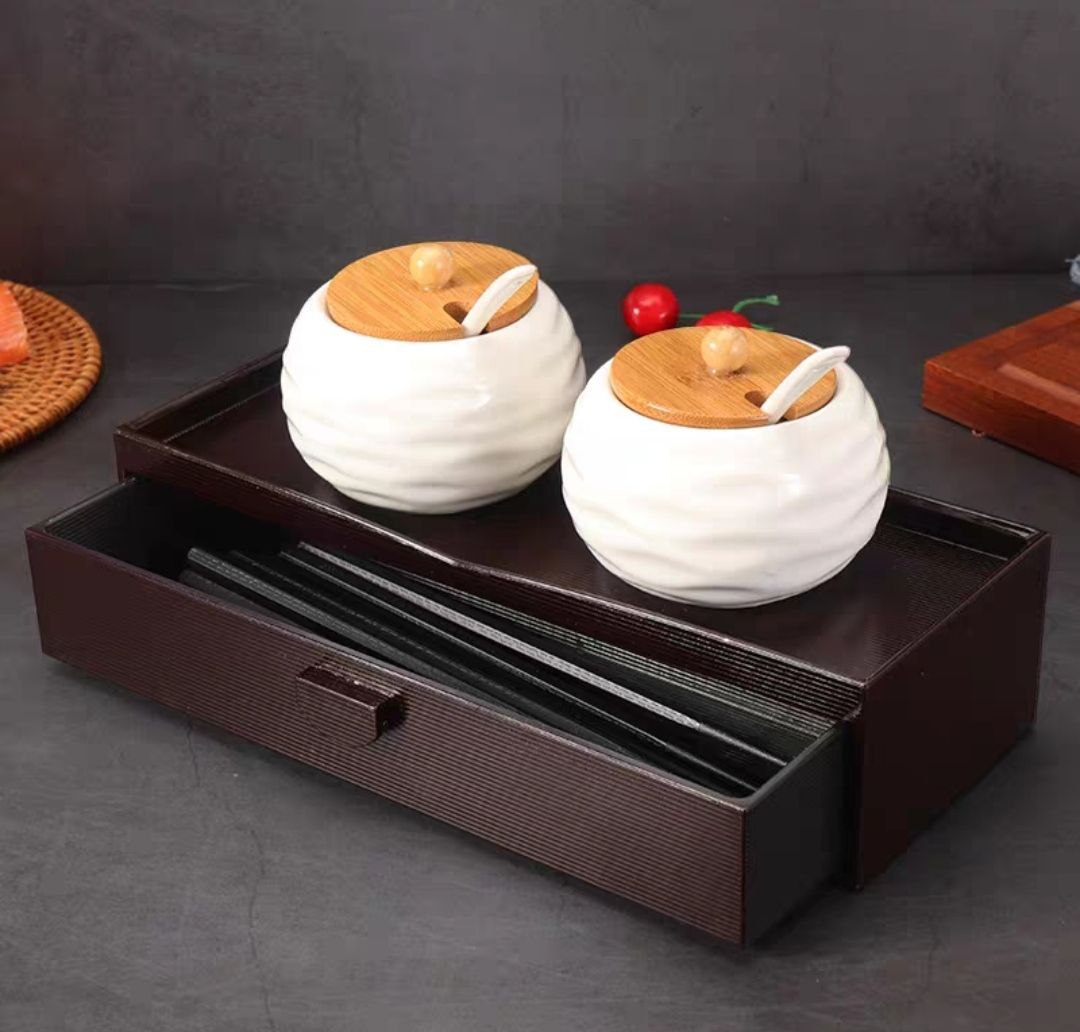 HỘP ĐỰNG ĐŨA LUXURY 2 IN 1 CÓ NGĂN KÉO – THIẾT KẾ SANG TRỌNG &amp; TIỆN LỢI