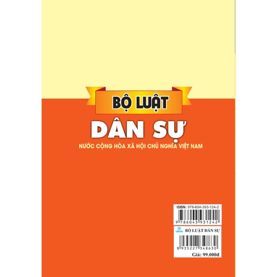 Sách - Bộ Luật Dân Sự Nước CHXHCN Việt Nam - ndbooks