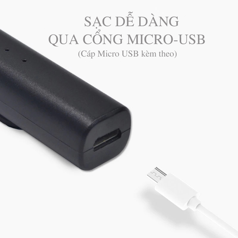 Thiết bị chuyển đổi tai nghe thường thành tai nghe không dây Bluetooth Music Receiver V4.1 + Tặng kèm jack 3.5mm 2 đầu